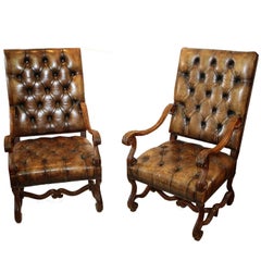 Pair of 19th Century Baroque Armchairs