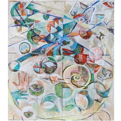Quadro astratto "Oneironaut" dell'artista Jason Stallings