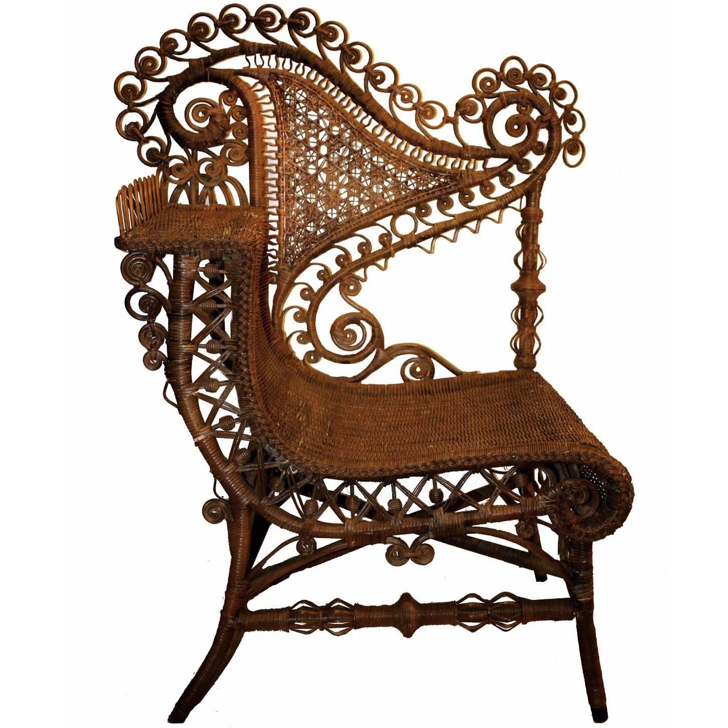 Haywood Wicker Photo Chair 