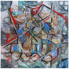 Abstract Art Painting "Puzzles and Games #2"