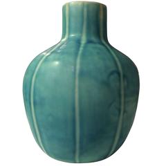 Vintage Inspired Design Turquoise Vase, Thailand, Contemporary 3