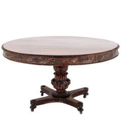 Antique Highly Carved Anglo-Indian Table