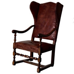 Chair Wingback Swedish Baroque Period Sweden