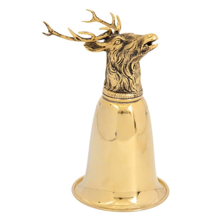Gucci brass stag cup, 1975, offered by Solo Modern