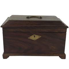19th Century English Mahogany Tea Caddy Box