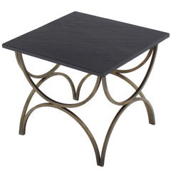 Decorative Slate Top Square Occasional Side Table