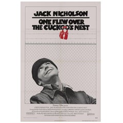 Vintage "One Flew Over the Cuckoo's Nest" Original US Movie Poster