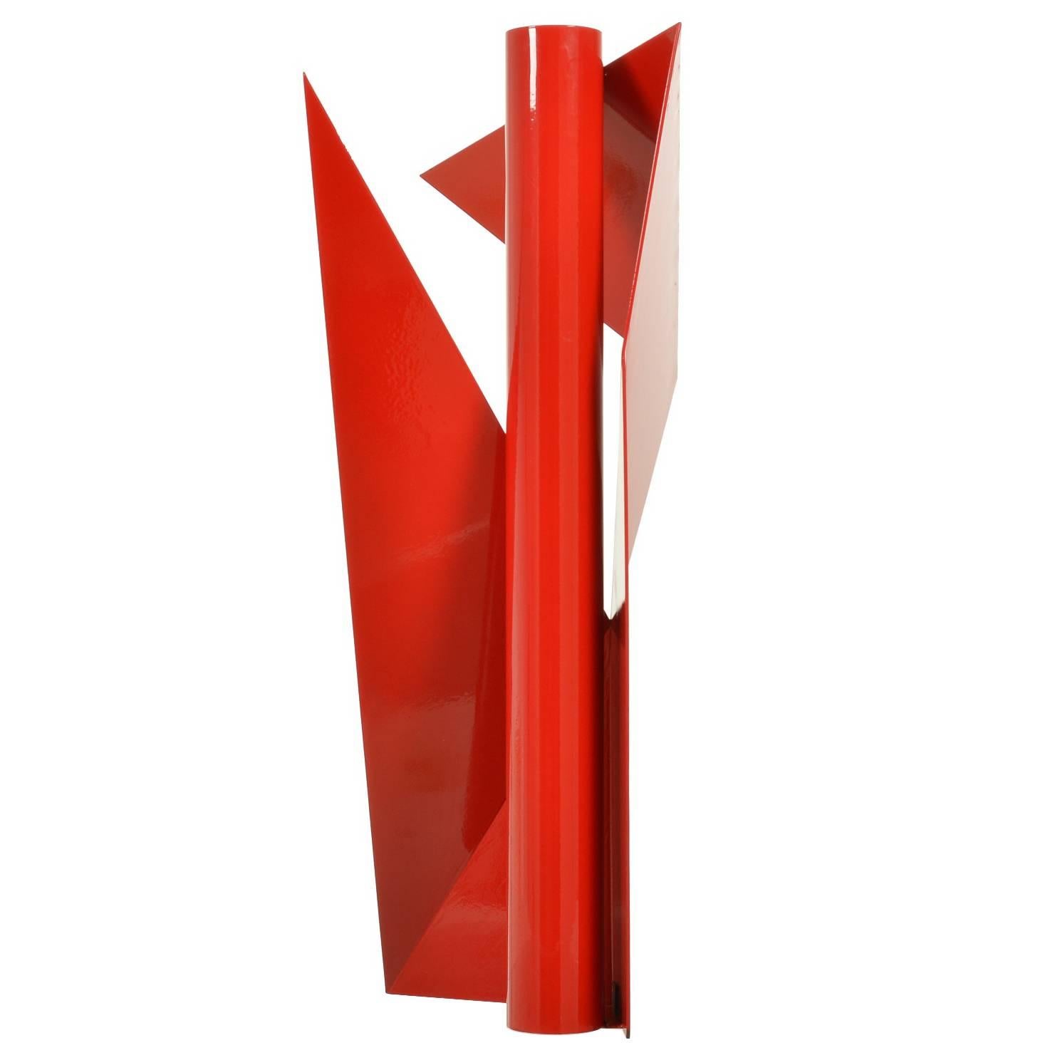 Alas II Steel Geometeric Sculpture by Betty Gold For Sale