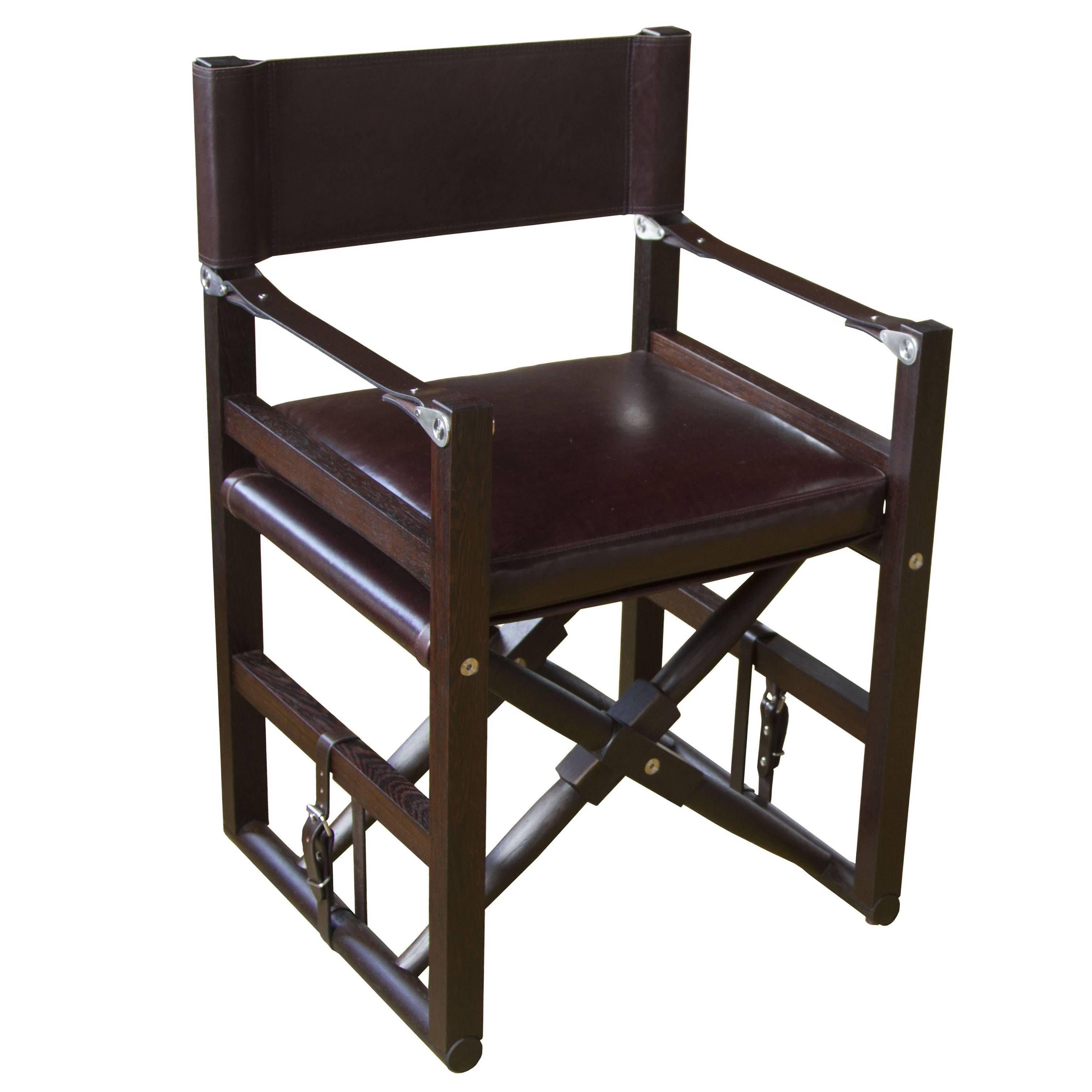 Cabourn Folding Chair in Oiled Wenge - handcrafted by Richard Wrightman Design