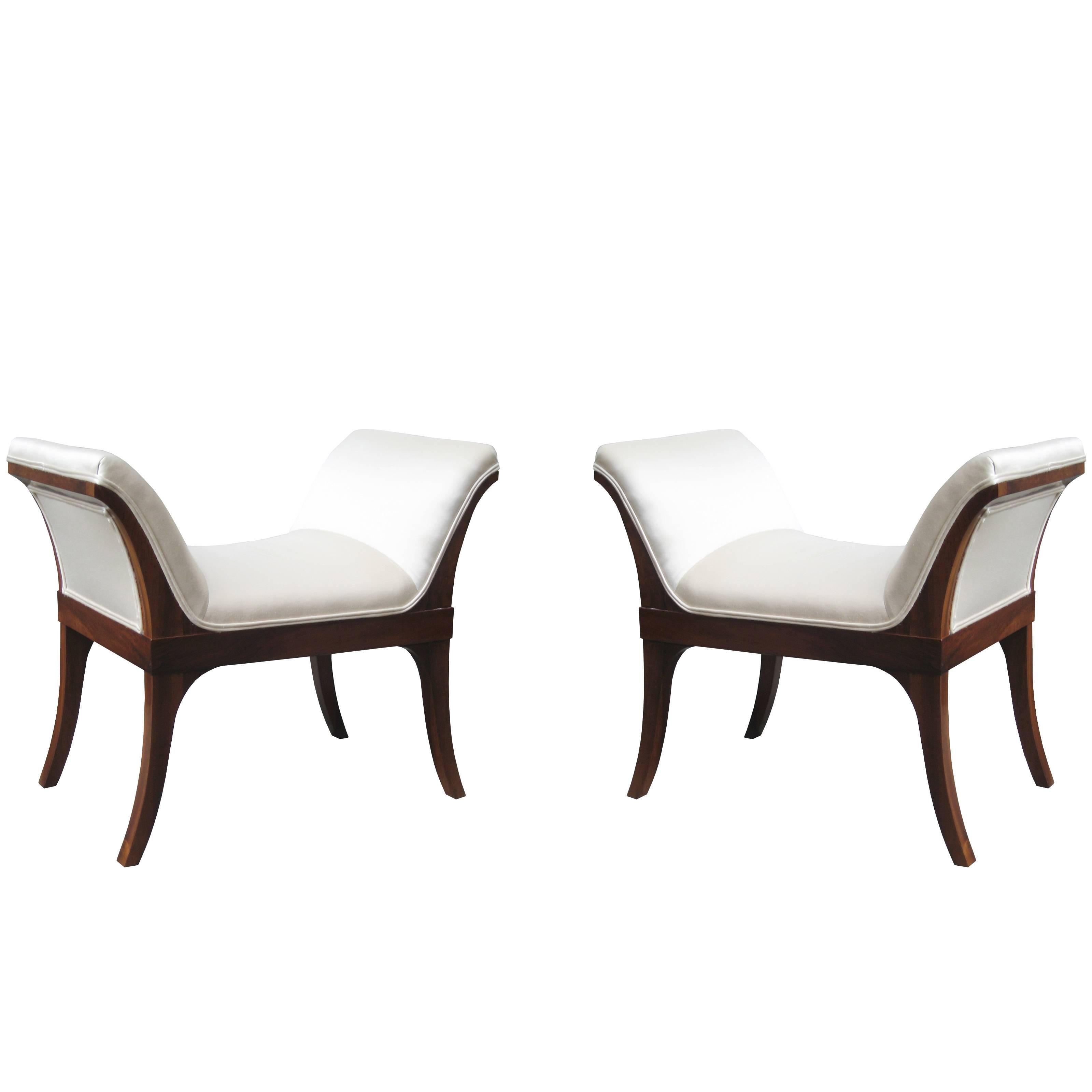 Fine Pair of Neoclassical Benches