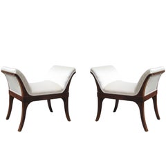 Fine Pair of Neoclassical Benches