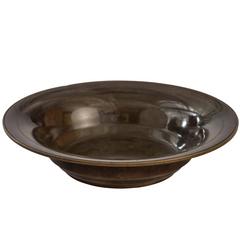 Just Andersen, Danish Shallow Patinated Bronze Bowl