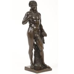 18th c. Bronze Statuette of Bacchus, After Michel Anguier and Louis Garnier