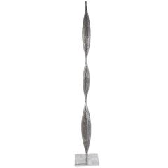 Melt Coated Steel Triple Pod Sculpture by Robert Koch 11