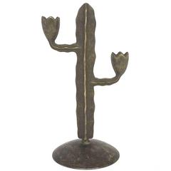 Bronze Cactus Candleholder