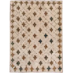 Old Ivory Overdyed Rug Old Ivory Overdyed Rug