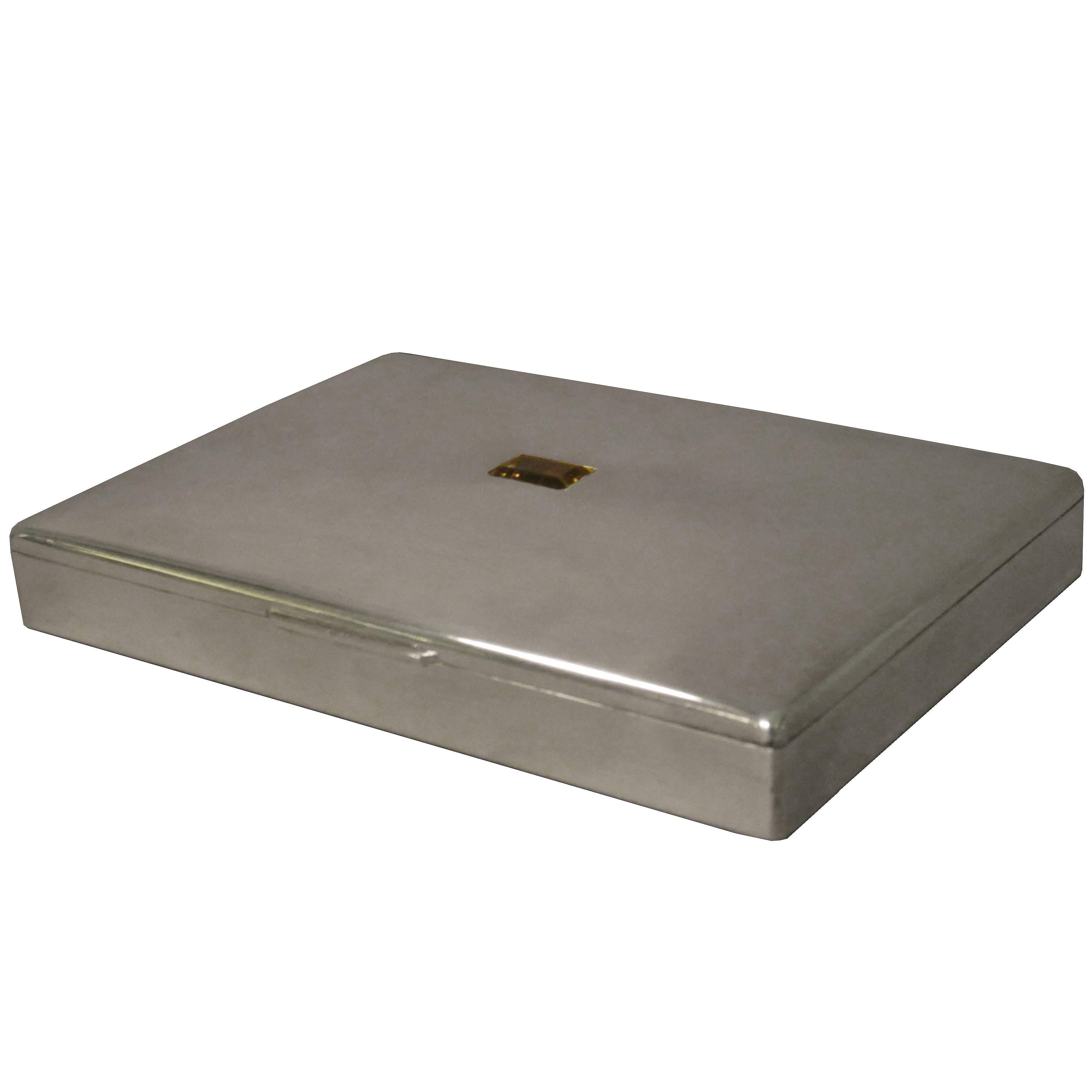 Fine Christian Dior Sterling Silver Decorative Box