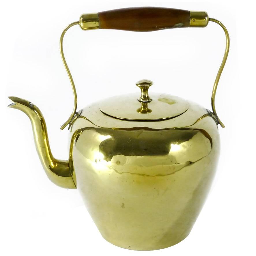 Dutch Brass Kettle, circa 1800 For Sale