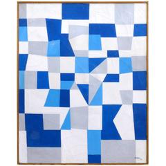Modernist Hard Edge Painting by Aubrey Penny