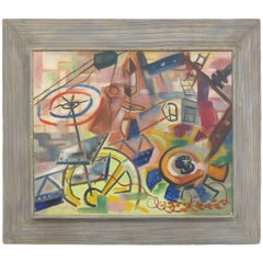 1940s Abstract Painting by Art Miller