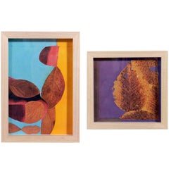 Josef Albers Abstract Leaves Lithographs from Interaction of Color