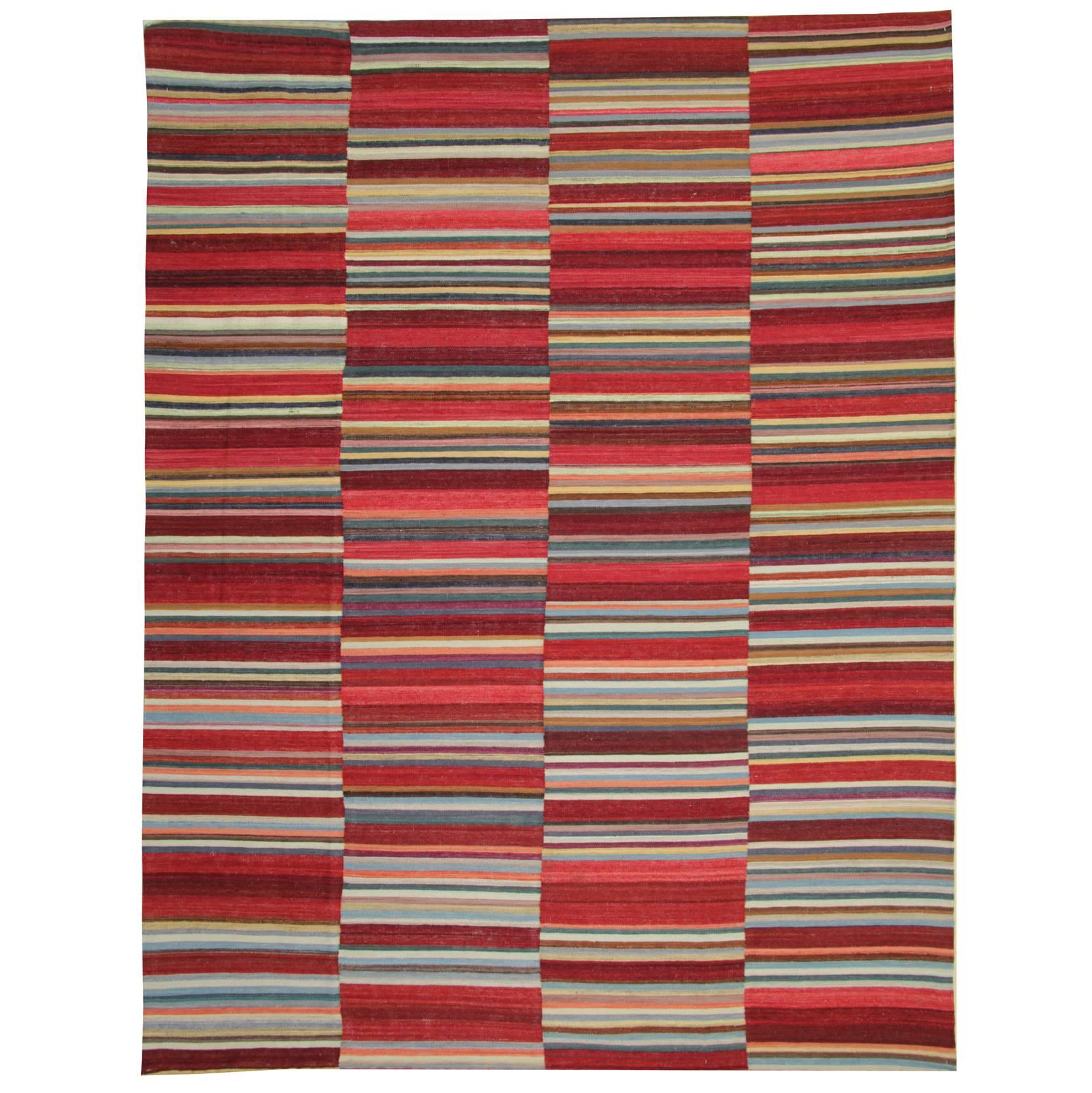 Afghan rugs, Multi coloured Kilim Rugs from Afghanistan