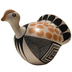 Acoma Pueblo Potter Jessie Garcia Turkey Figurine