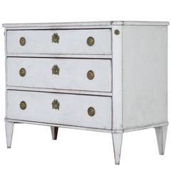 19th Century Swedish Painted Gustavian Influenced Commode Chest of Drawers