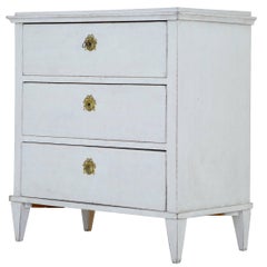 Small 19th Century Swedish Painted Commode Chest of Drawers