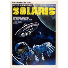 Vintage Rare Original Soviet Sci-Fi Movie Poster: Solaris by Tarkovsky, Italian Release