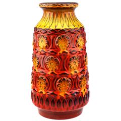 Bay Keramik West German Pottery Floor Vase, Made in West Germany, 1960s