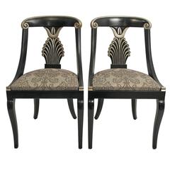 Hollywood Regency Style Side Chairs, Set of Four 10