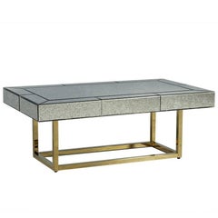 Used Mirrored Glass Cocktail Table