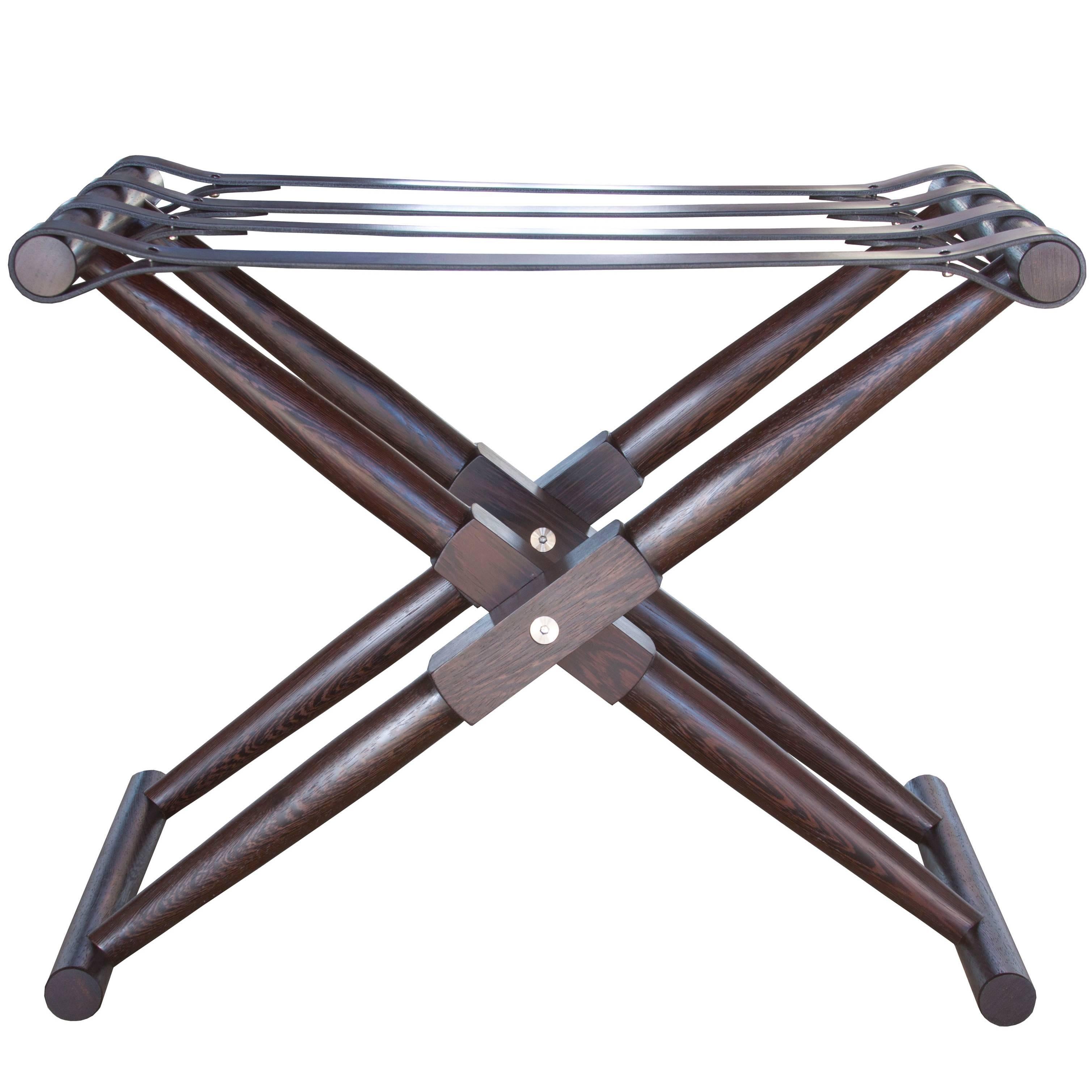 Large Matthiessen Folding Luggage Rack - handcrafted by Richard Wrightman Design