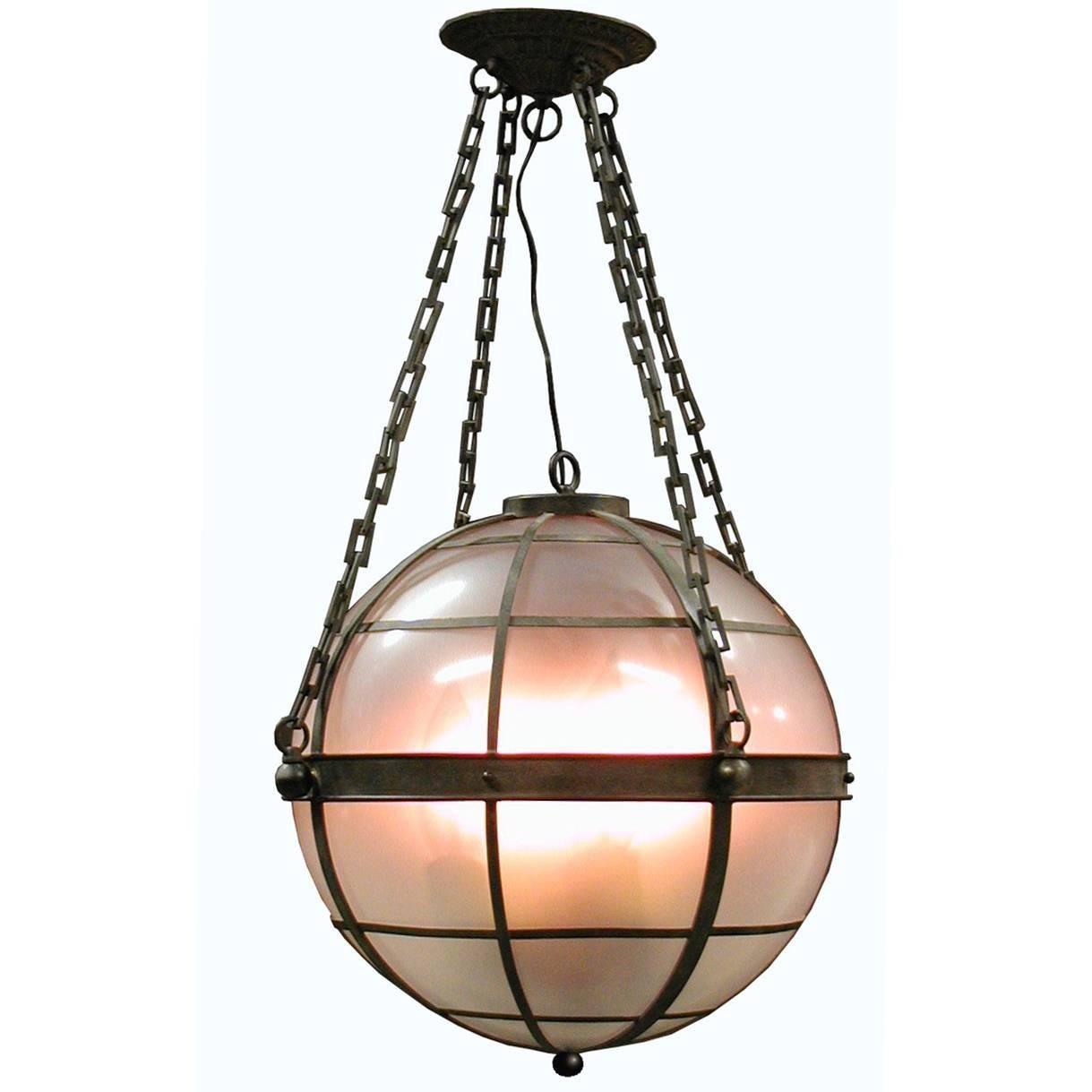 Atlas Iron Transitional Pendant For Sale