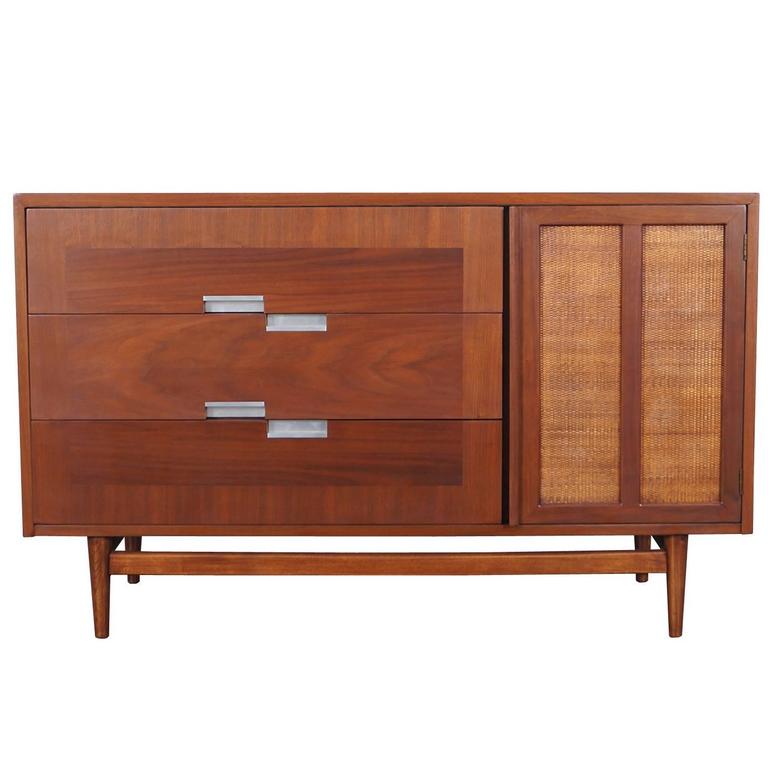 Vintage Walnut and Cane Credenza by American of Martinsville at ... Vintage Walnut and Cane Credenza by American of Martinsville at ... - Vintage Walnut and Cane Credenza by American of Martinsville 1