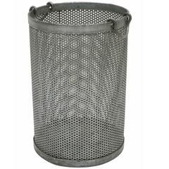 Mid-Century Round Steel Mesh Bin/Umbrella Stand with Handles, France, circa 1960