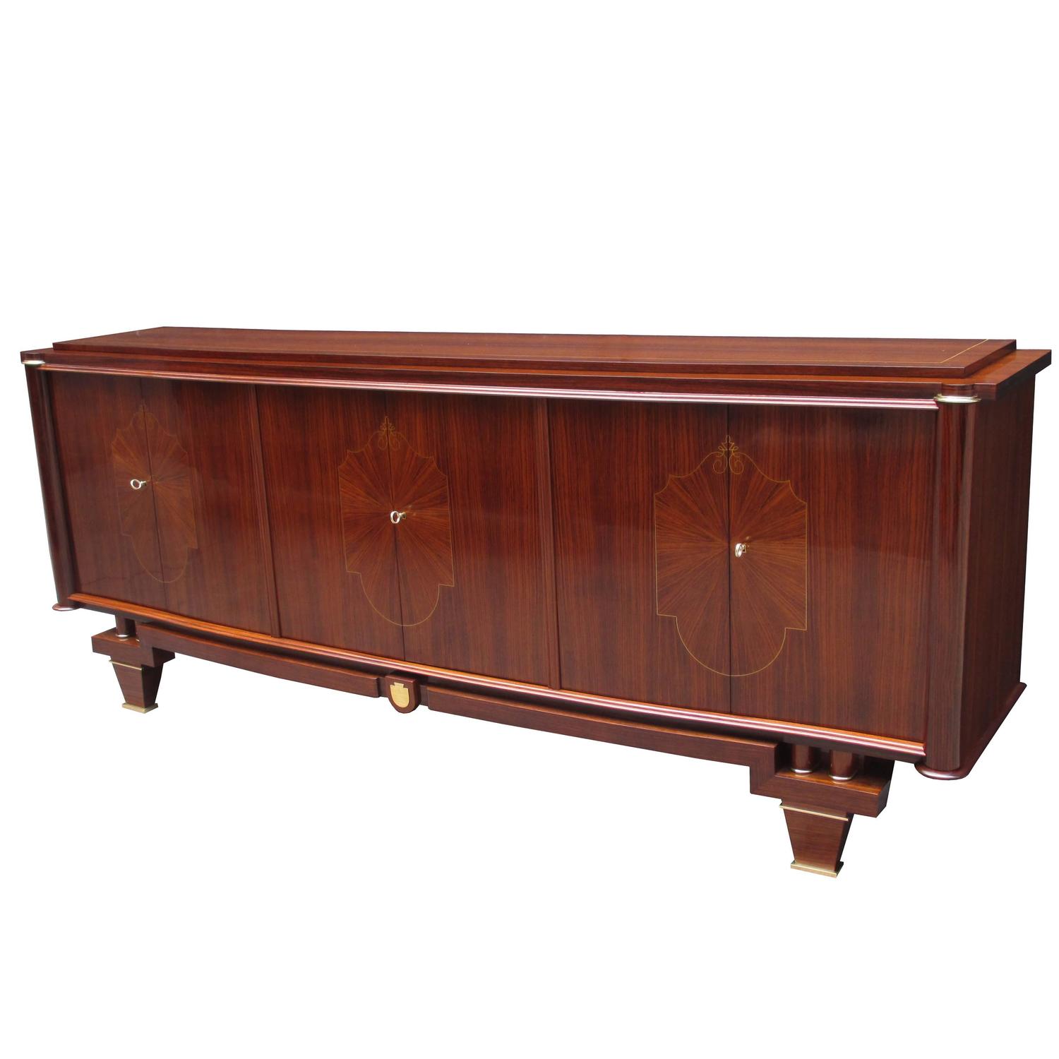 Fine Art Moderne SixDoor Sideboard For Sale at 1stdibs