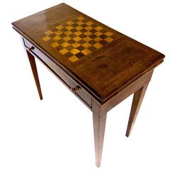 Antique 19th Century Poker and Chess Console/Table