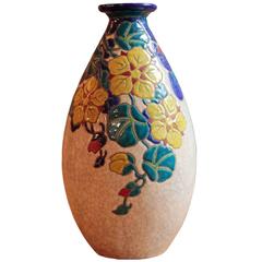 Belgian Art Deco Period Vase by Boch Freres Keramis