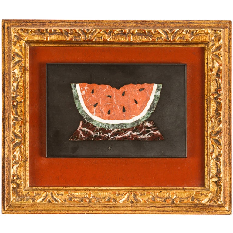 Pietra Dura Painting Of A Watermelon At 1stdibs