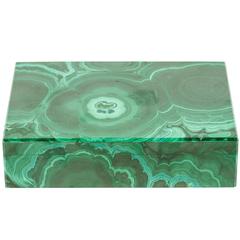 Rectangular Malachite Box