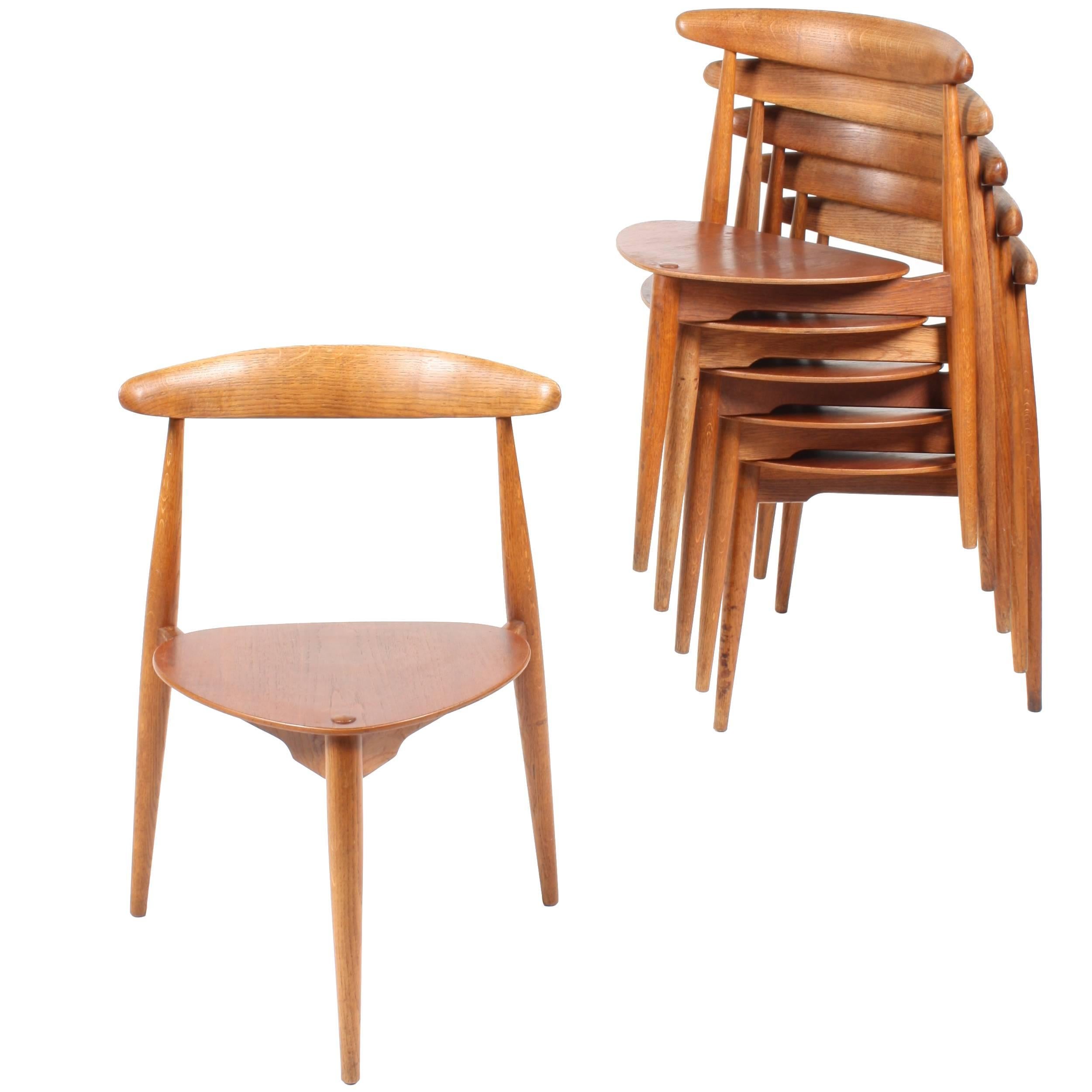 Set of Six Side Chairs by Wegner