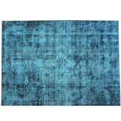 Redyed Persian Blue Turquoise Rug