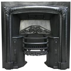 Antique Regency Cast Iron Fireplace Grate 10