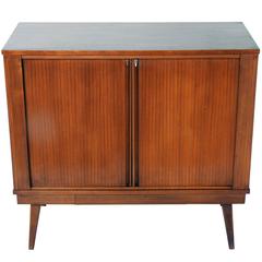 Italian Modern Tambour Cabinet
