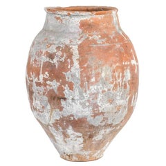 Large 19th Century Terra Cotta Pot with Tapered Base from France