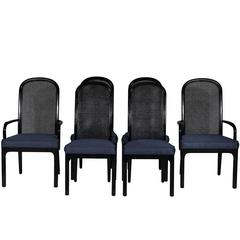 Black Lacquered Dining Chairs
