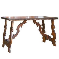 19th Century Florentine Trestle Table