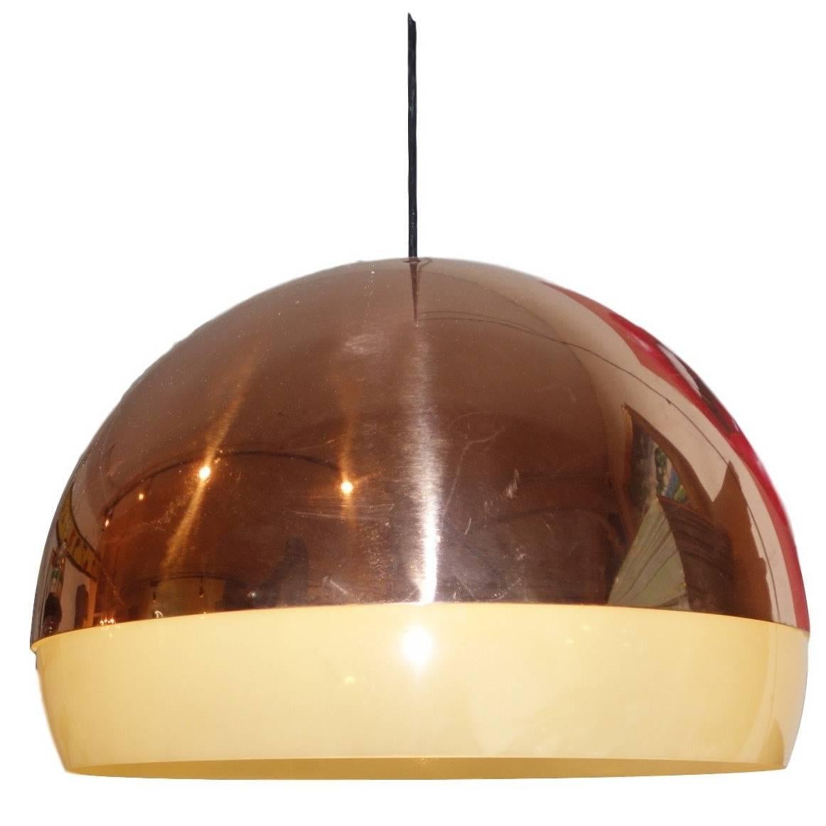 Copper Sphere Pendant Light